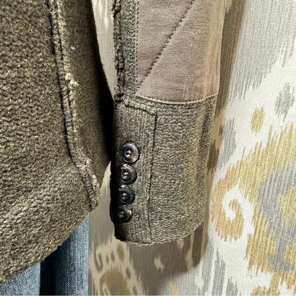 Ralph Lauren RLX Olive Green Lamb-Wool Knit Utility Field Jacket - Picture 12 of 16